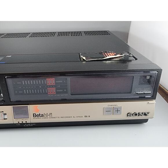Sony Betamax SL-HF500 Partially Works - For Parts or Repair - Picture 3 of 9